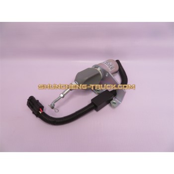 Электроклапан отсечки топлива CUMMINS/SHANGCHAI D6114B 3 контакта
