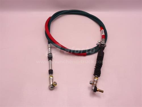 Трос переключения передач КПП HOWO T5G 3.402 м красный (оригинал)