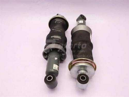 Амортизатор кабины HOWO 2010 задний пневматический (оригинал)