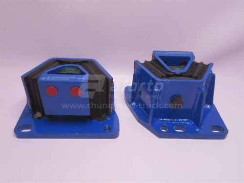 Подушка двигателя SHAANXI M3000/X3000/X5000 передний левый новая модель QINYAN