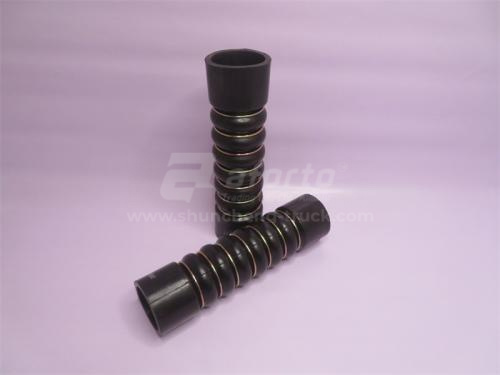 Патрубок радиатора HOWO нижний 55*55*262 QINYAN