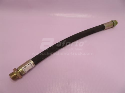 Шланг воздушный компрессора HOWO L=400mm 22*22 (высокого давления, резиновый)