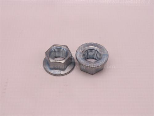 Гайка 16*1.5 шестигранные фланцевые с зубьями HOWO TX (оригинал)