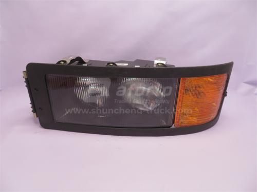 Фара SHAANXI F2000 левая (стекло)