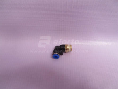 Фитинг воздушный угловой резьба=02=1/4=12mm под трубку Ф6 (металл+пластик) LPL