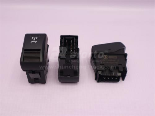 Переключатель щитковый SHAANXI X3000 блокировки дифференциала межосевого (оригинал)