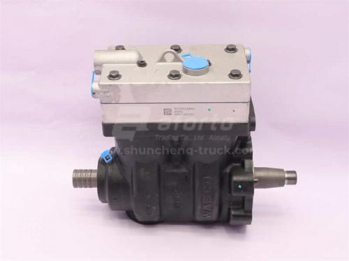 Компрессор воздушный 0002 HOWO D10 двухцилиндровый (оригинал) Компрессор воздушный 0002 HOWO D10 двухцилиндровый (оригинал)