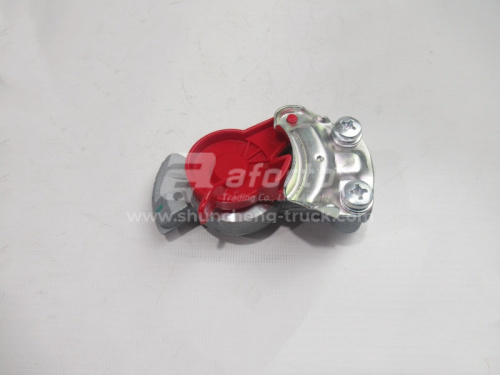 Соединительная головка на прицеп красная без клапана M22х1,5 (ПАЛМ ) (100.3521110)