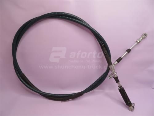 Трос переключения передач КПП HOWO 70T 3,45 м красный (оригинал)