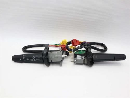 Переключатель света и поворотов подрулевой HOWO A7 левый (оригинал)