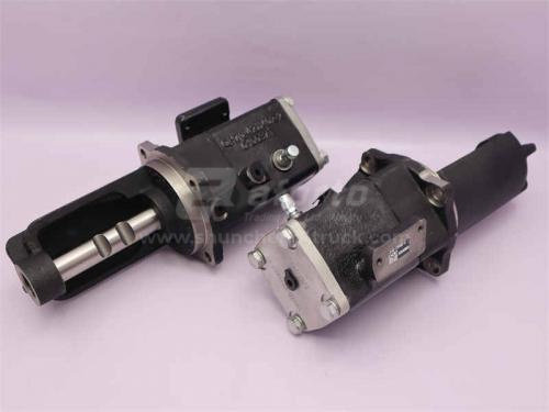 Пневмоцилиндр делителя передач КПП FAST 12 двухкамерный новый SHAANXI (оригинал)