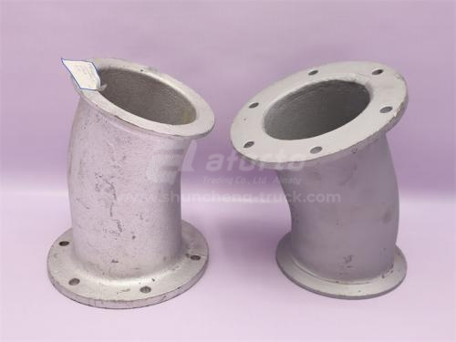 Труба выхлопная (к гофре) SHAANXI X3000 (оригинал)