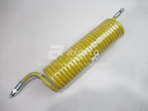 Шланг прицепа витой желтый (26 витков, ДВУХСЛОЙНЫЙ) (M16*1,5) УНИВЕРСАЛЬНОЕ (37310000006)