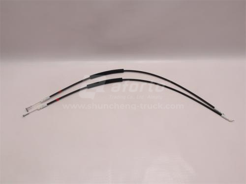 Тяга замка двери кабины SHAANXI M3000 правой