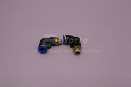 Фитинг воздушный угловой резьба=01=1/8=10mm под трубку Ф8 (металл+пластик) LPL