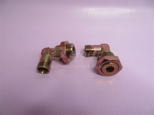 Резьбовое соединение угловой D = 22*18 резьба наружний/обжимной с гайка