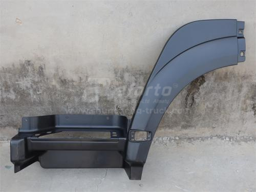 Крыло HOWO 2008 переднее левое (передняя часть) черная
