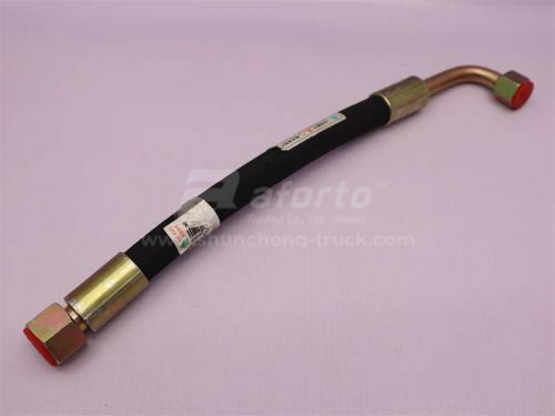 Шланг ГУР на насос HOWO L = 37см (оригинал)