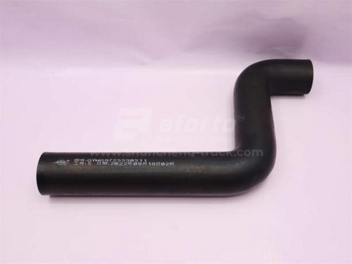 Патрубок радиатора HOWO верхний 56*64*430/230 S -образный QINYAN