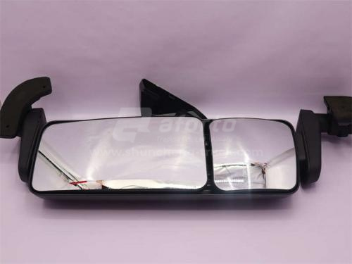 Зеркало SHAANXI X3000 боковое левое в сборе с подогревом (оригинал)