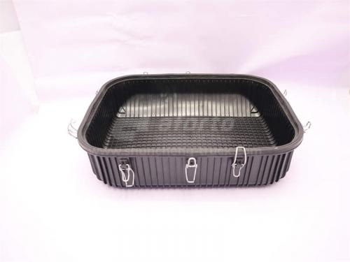 Крышка картриджа пылеуловителя воздушного фильтра нижняя пласстмассовая SHAANXI M3000 (оригинал)