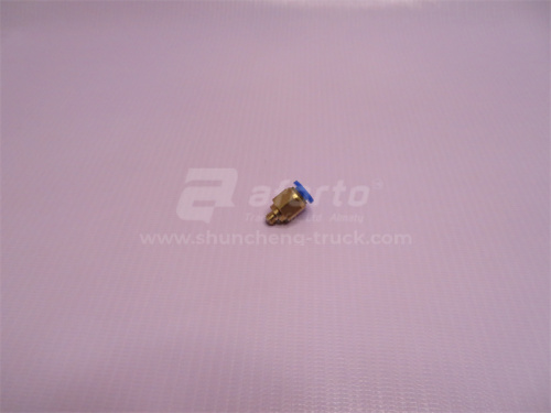 Фитинг воздушный прямой резьба=6mm под трубку Ф6 (металл+пластик) LPC