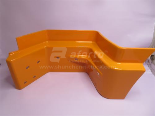 Щиток подножки SHAANXI M3000 (самосвал) левая новая модель