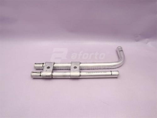 Труба крана печки SHAANXI X3000/X5000 алюминневый в сборе (оригинал)