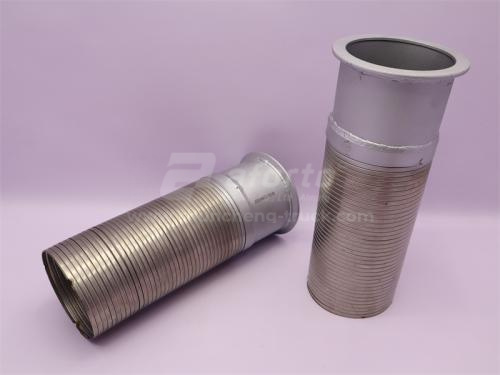 Гофра глушителя HOWO прямая с фланцем