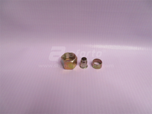 Фитинговый комплект трубки (Вальцовка) (три детали, резьба = 12)