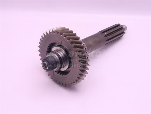 Вал среднего моста AC16 проходной (165 фланец.8 отв.26 шлицов) 445mm