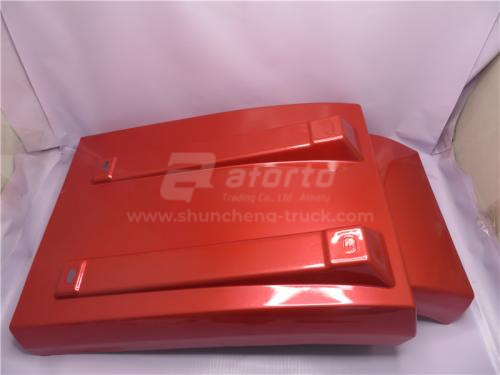 Брызговик HOWO 2010 переднего колеса левый красный