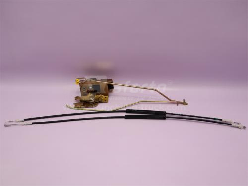 Замок двери кабины с тягой SHAANXI M3000 левый новая модель (оригинал)