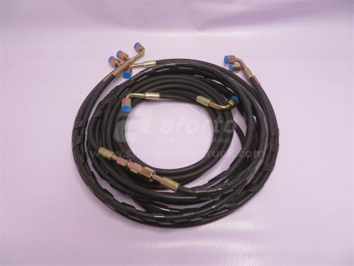 Шланг гидравлики подъема кабины HOWO (4шт) QINYAN