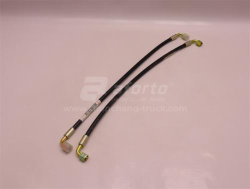 Шланг гидравлики подъема кабины HOWO TX380/TX400/TX440 500mm  (оригинал)