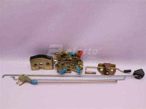 Замок двери кабины с тягой SHAANXI F2000 левый (оригинал)