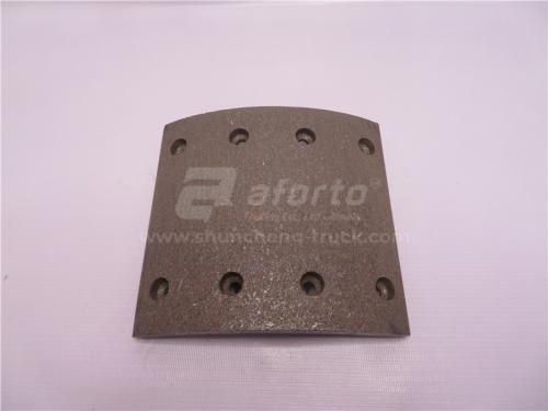 Накладка колодки тормозной DONGFENG TIANLONG (8 отв.) QINYAN