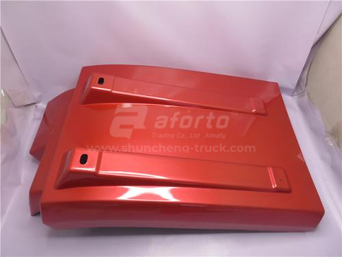 Брызговик HOWO 2008 переднего колеса правый округлый красный