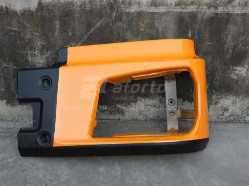 Бампер SHAANXI X3000 самосвал металлический желтый левая