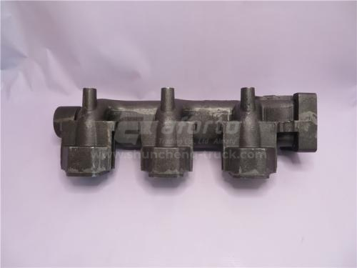Коллектор выпускной SINOTRUK WP10 Euro II задний 0123