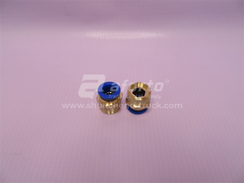 Фитинг воздушный прямой резьба=04=1/2=20mm под трубку Ф12 (металл+пластик) LPC 12-04