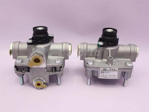 Клапан ускорительный SHAANXI F2000/HOWO/FAW/T5G (4 отв.) (быстроразъёмные соединения) SORL