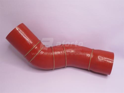 Патрубок интеркулера 100*110 (синий ,S -образный) SHAANXI F2000 QINYAN
