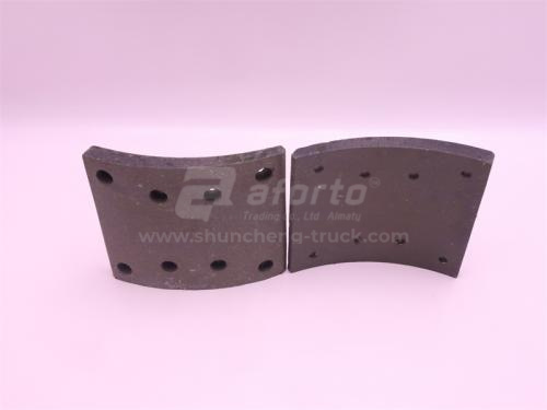 Накладка колодки тормозной SHAANXI F2000 передней (8 отв.) JIAXING