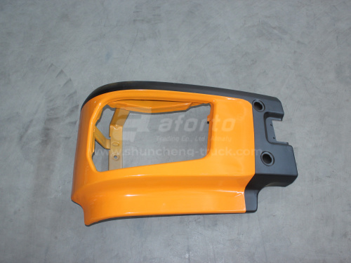 Бампер SHAANXI X3000/X5000 2019 самосвал металлический серебристо-серый правая