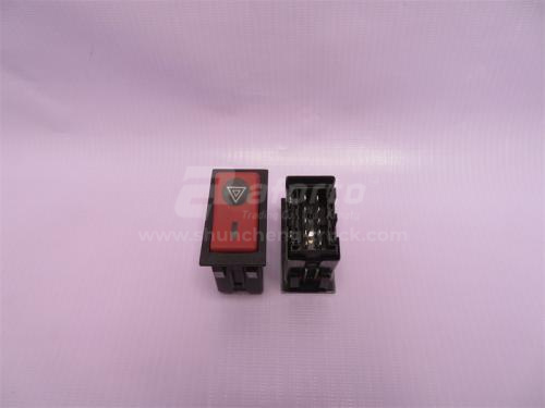 Переключатель щитковый SHAANXI аварийной сигнализации (хорошее качество)