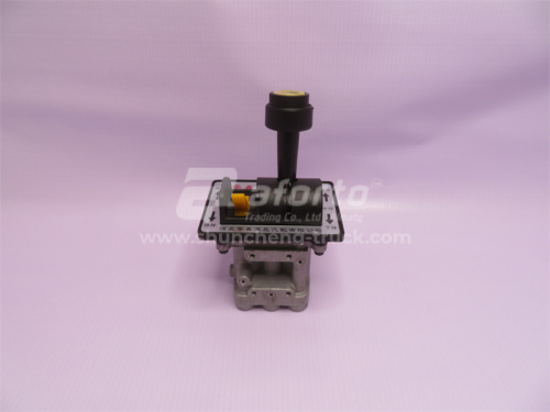 Клапан подъёма кузова воздушный с замедлителем 5 отв.  (для насоса HUACHUN)