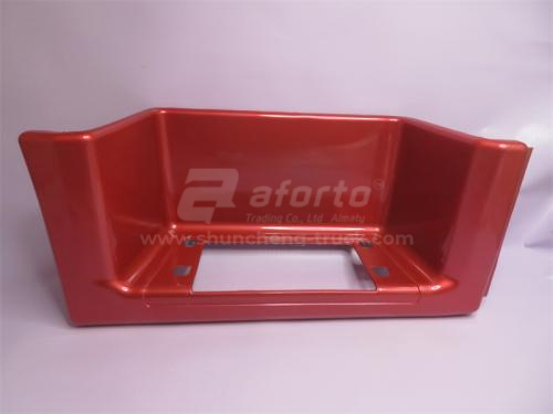 Щиток подножки HOWO 2010 (самосвал) красный правый