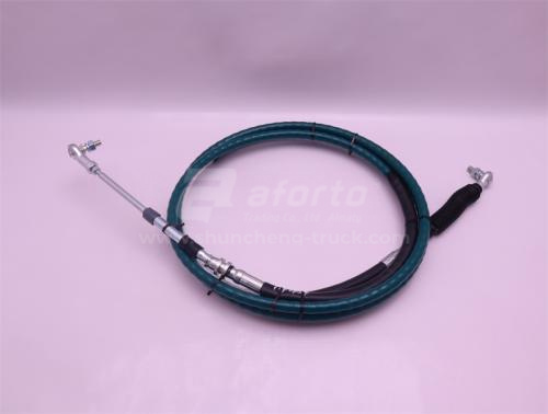 Трос переключения передач КПП SHAANXI 4.1m черный (хорошее качество)