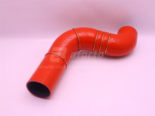 Патрубок интеркулера 100*100 (синий ,S -образный) SHAANXI F2000 5406/5401 QINYAN